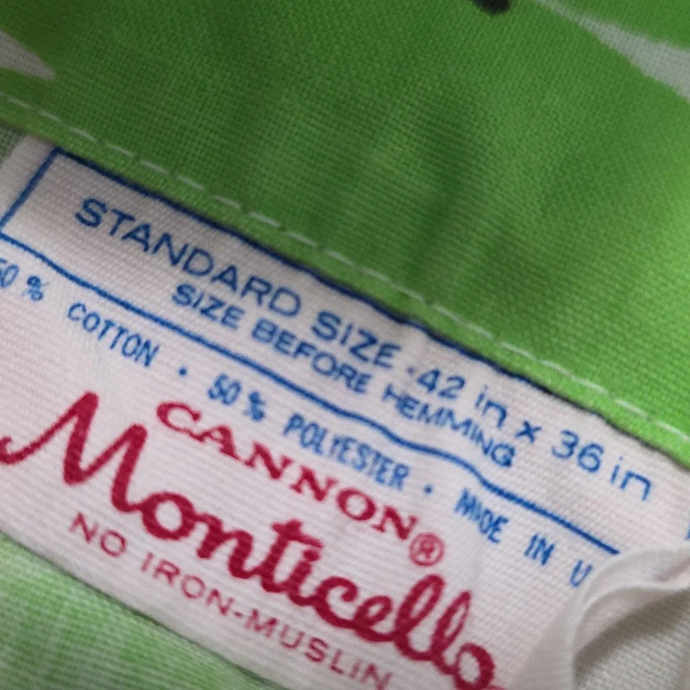 Pillowcase, “Flowers and Bees” by Cannon, Vintage, Monticello 1970s